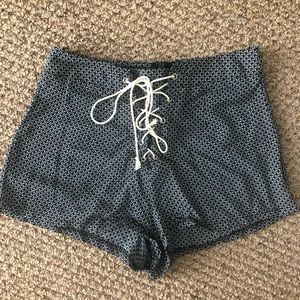 Lace up shorts